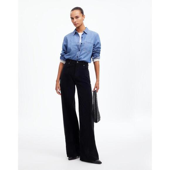 NWT Madewell Superwide-Leg Pants in Corduroy - MSRP $128 - Size 32 - Picture 1 of 5